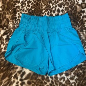 Zenana Outfitters Turquoise Athletic Shorts